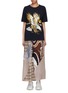 Main View - Click To Enlarge - DRY CLEAN ONLY - 'Colorado' graphic print patchwork pleated T-shirt dress