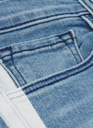  - J BRAND - '835' raw cuff stripe outseam jeans