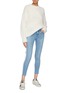 Figure View - Click To Enlarge - J BRAND - '835' raw cuff stripe outseam jeans