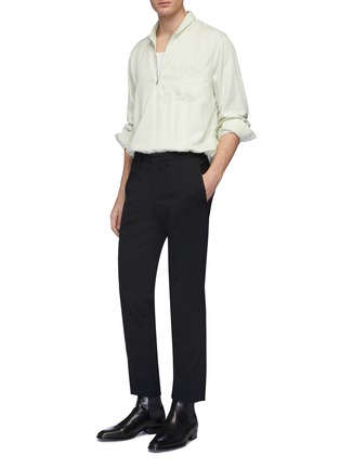Figure View - Click To Enlarge - OUR LEGACY - Patch pocket shawl collar shirt