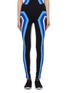 Main View - Click To Enlarge - NO KA’OI - 'Huli Kimi' geometric stripe outseam Sensitive® performance leggings