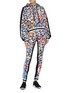 Figure View - Click To Enlarge - NO KA’OI - 'Leopaki Kalia' paint splatter leopard print leggings