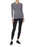 Figure View - Click To Enlarge - VAARA - 'Neve' stripe cuff knit long sleeve T-shirt