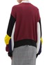 Back View - Click To Enlarge - TOGA ARCHIVES - Buckled colourblock rib knit cardigan