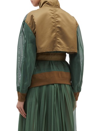Back View - Click To Enlarge - TOGA ARCHIVES - Belted nylon panel mesh jacket