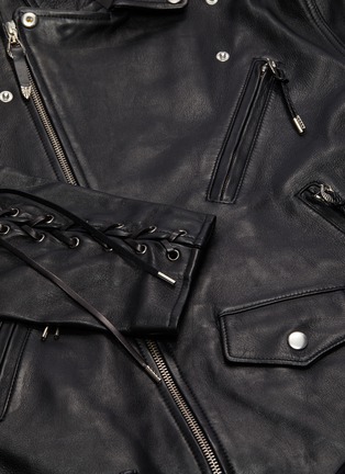  - TOGA ARCHIVES - Lace-up leather biker jacket