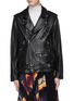Main View - Click To Enlarge - TOGA ARCHIVES - Lace-up leather biker jacket