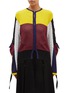 Main View - Click To Enlarge - TOGA ARCHIVES - Colourblock tie cuff mix knit cardigan