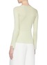 Back View - Click To Enlarge - MAISON FLANEUR - Staggered cuff rib knit sweater