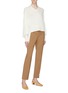 Figure View - Click To Enlarge - MAISON FLANEUR - Blouson sleeve high-low sweater