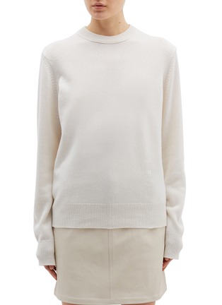 Main View - Click To Enlarge - HELMUT LANG - Ring shoulder cashmere sweater