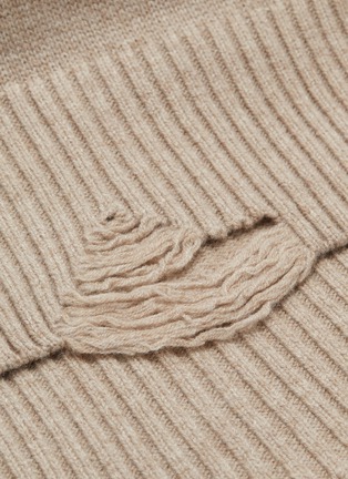  - HELMUT LANG - Distressed wool-cashmere sweater