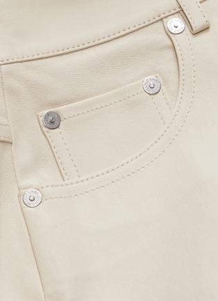 Detail View - Click To Enlarge - HELMUT LANG - Lambskin leather mini skirt