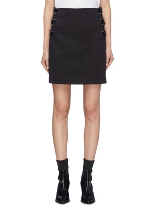 Main View - Click To Enlarge - HELMUT LANG - Buckled outseam mini skirt
