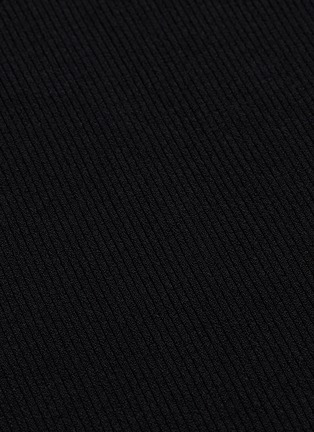 Detail View - Click To Enlarge - HELMUT LANG - Cutout sleeve rib knit dress