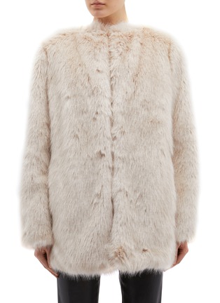 Main View - Click To Enlarge - HELMUT LANG - Faux fur oversized coat