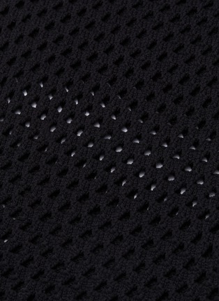  - MRZ - Contrast panel open knit top
