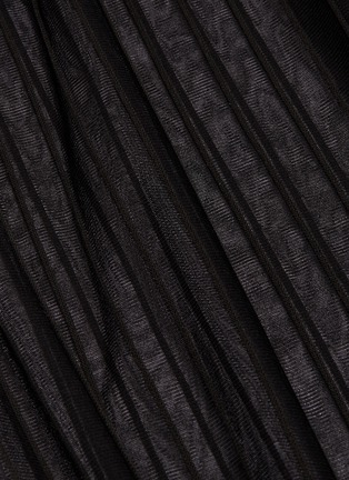  - MRZ - Stripe silk blend mesh flared pants