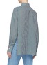 Back View - Click To Enlarge - DAWEI - Asymmetric placket gingham check shirt