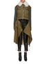 Main View - Click To Enlarge - MONSE - Patchwork lambskin shearling coat