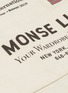 Detail View - Click To Enlarge - MONSE - Logo slogan print apron panel denim skirt