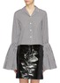 Main View - Click To Enlarge - ANAÏS JOURDEN - Bell sleeve gingham check shirt