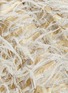 Detail View - Click To Enlarge - ANAÏS JOURDEN - Fringe tinsel fil coupé hem pleated poplin skirt