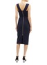 Back View - Click To Enlarge - ROLAND MOURET - 'Coleby' panelled crepe dress