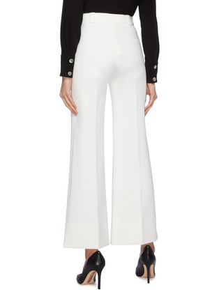 Back View - Click To Enlarge - ROLAND MOURET - 'Dilman' split cuff crepe cropped suiting pants