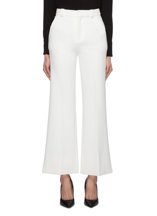 Main View - Click To Enlarge - ROLAND MOURET - 'Dilman' split cuff crepe cropped suiting pants