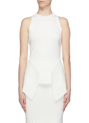 Main View - Click To Enlarge - ROLAND MOURET - 'Lawrence' sleeveless peplum top
