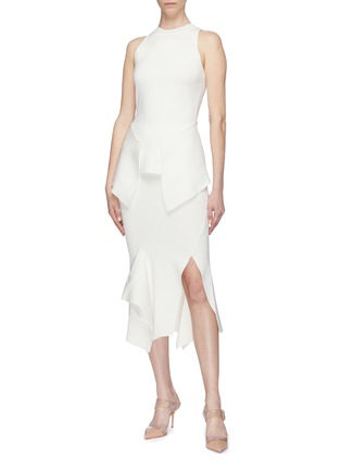 Figure View - Click To Enlarge - ROLAND MOURET - 'Lawrence' sleeveless peplum top