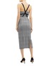 Back View - Click To Enlarge - ROLAND MOURET - 'Holloway' strappy back check plaid panelled dress