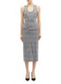 Main View - Click To Enlarge - ROLAND MOURET - 'Holloway' strappy back check plaid panelled dress