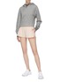 Figure View - Click To Enlarge - VAARA - 'Stella' elastic waistband track shorts