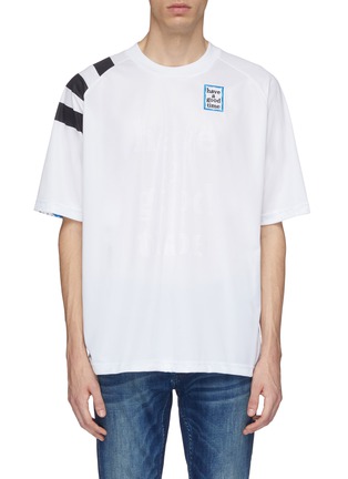 Main View - Click To Enlarge - ADIDAS X HAVE A GOOD TIME - 3-Stripes sleeve logo embroidered T-shirt