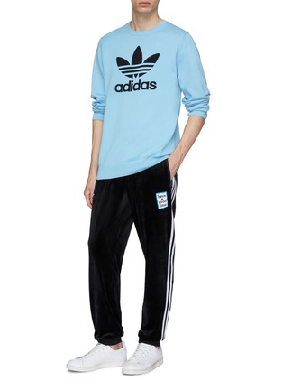 Figure View - Click To Enlarge - ADIDAS X HAVE A GOOD TIME - Logo jacquard sweater