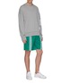 Figure View - Click To Enlarge - ADIDAS X OYSTER HOLDINGS - 3-Stripes logo print shorts