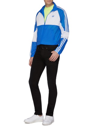 Figure View - Click To Enlarge - ADIDAS X OYSTER HOLDINGS - 3-Stripes sleeve colourblock mesh panel track jacket