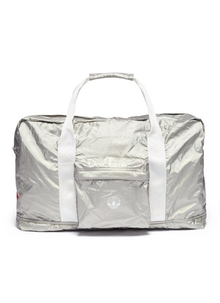 Main View - Click To Enlarge - ADIDAS X OYSTER HOLDINGS - 3-Stripes logo slogan print packable duffel bag