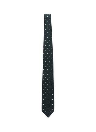 Main View - Click To Enlarge - DRAKE'S - Polka dot embroidered silk tie