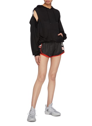 Figure View - Click To Enlarge - 42|54 - Buckled cutout shoulder hoodie