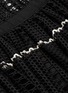 Detail View - Click To Enlarge - SELF-PORTRAIT - Scalloped hem stripe crochet lace dress