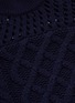  - SELF-PORTRAIT - Colourblock cotton-wool mix knit sweater