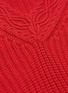  - SELF-PORTRAIT - Cutout V-neck cotton-wool mix knit sweater