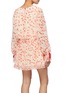Back View - Click To Enlarge - SELF-PORTRAIT - Cape panel crescent print pleated chiffon dress