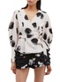 Main View - Click To Enlarge - C/MEO COLLECTIVE - 'Opacity' dot print wrap top