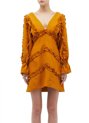 Main View - Click To Enlarge - C/MEO COLLECTIVE - 'Thousand Times' ruffle trim dress