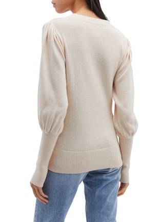 Back View - Click To Enlarge - C/MEO COLLECTIVE - 'What You Get' twist front sweater