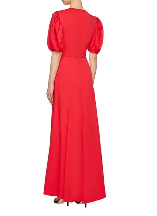 Back View - Click To Enlarge - C/MEO COLLECTIVE - 'Desirous' keyhole front ruched gown